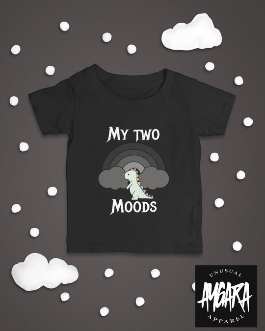 Baby-Youth "My Two Moods" Black Onesie/T-Shirt
