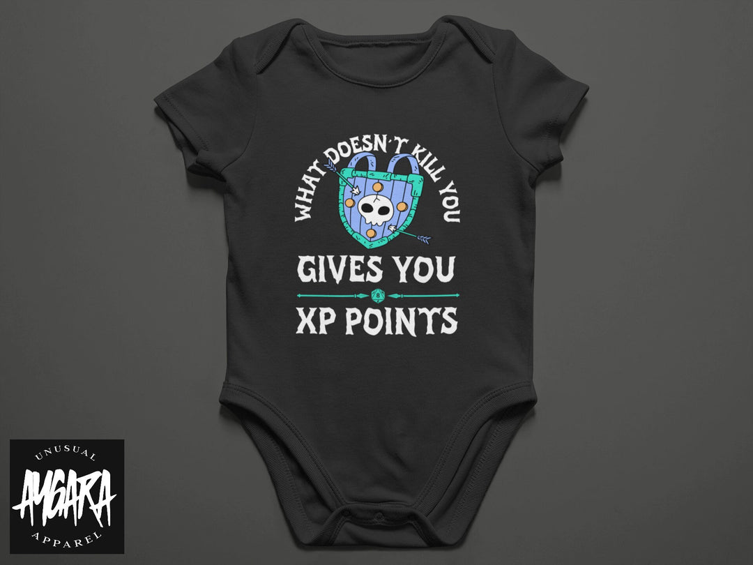Baby-Youth "What Doesn't Kill You" Black Onesie/T-Shirt