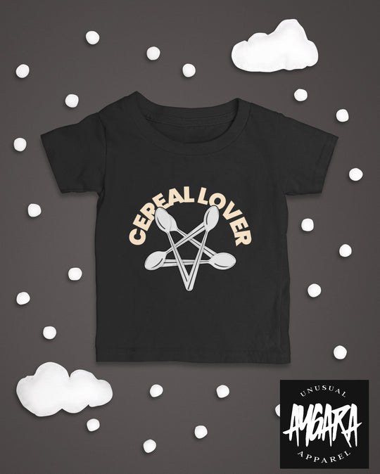 Baby-Youth "Cereal Lover" Black Onesie/T-Shirt