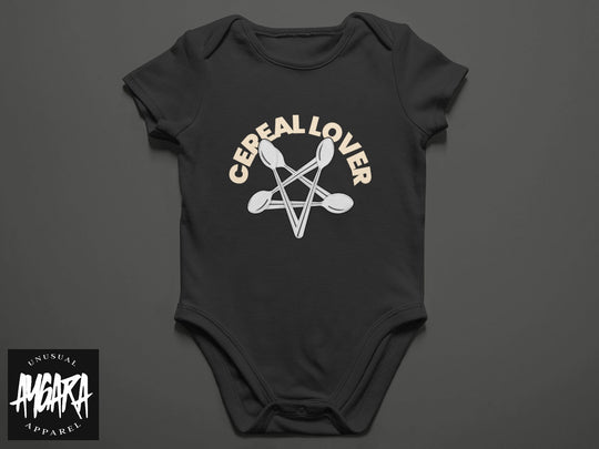 Baby-Youth "Cereal Lover" Black Onesie/T-Shirt