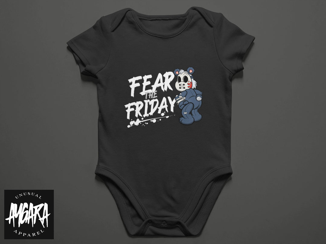 Baby-Youth "Fear the Friday" Black Onesie/T-Shirt
