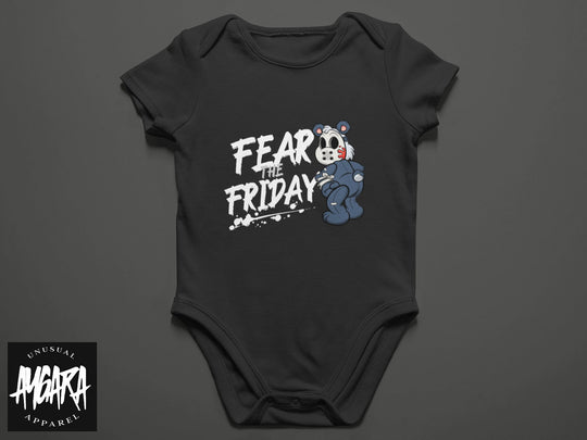 Baby-Youth "Fear the Friday" Black Onesie/T-Shirt