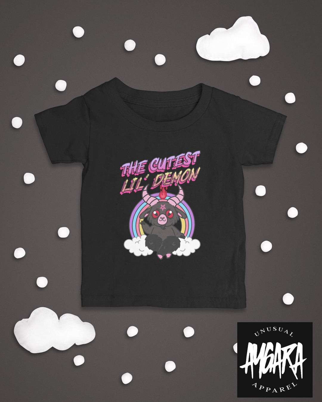 Baby-Youth "Cutest Little Demon" Black Onesie/T-Shirt