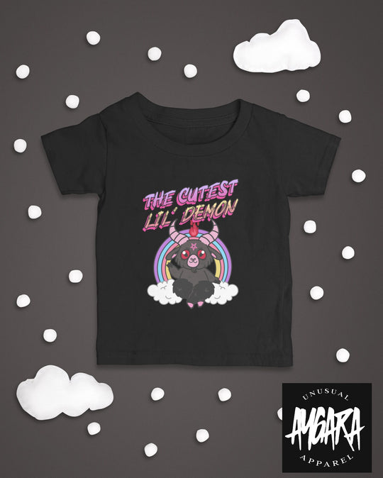 Baby-Youth "Cutest Little Demon" Black Onesie/T-Shirt