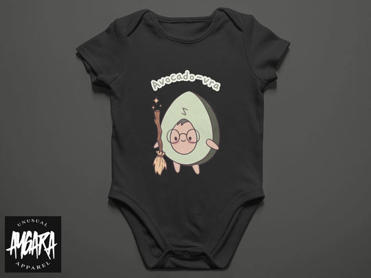 Baby-Youth "Avocado-Vra" Black Onesie/T-Shirt