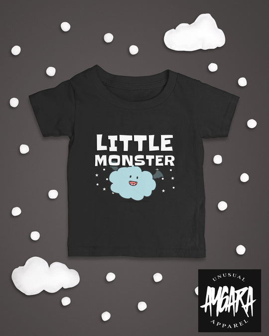 Baby-Youth "Little Monster" Black Onesie/T-Shirt