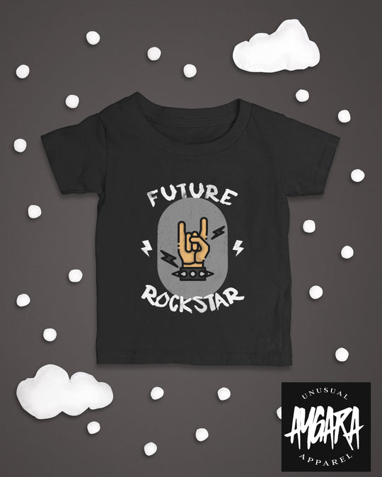 Baby-Youth "Future Rockstar" Black Onesie/T-Shirt