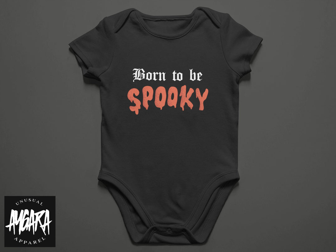 Baby-Youth "Born to Be Spooky" Black Onesie/T-Shirt