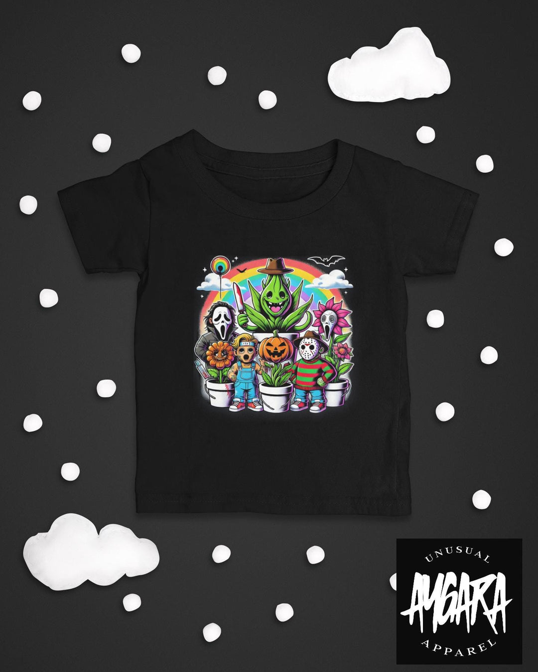Baby-Youth "Horror Plant Fever Dream" Black Onesie/T-Shirt