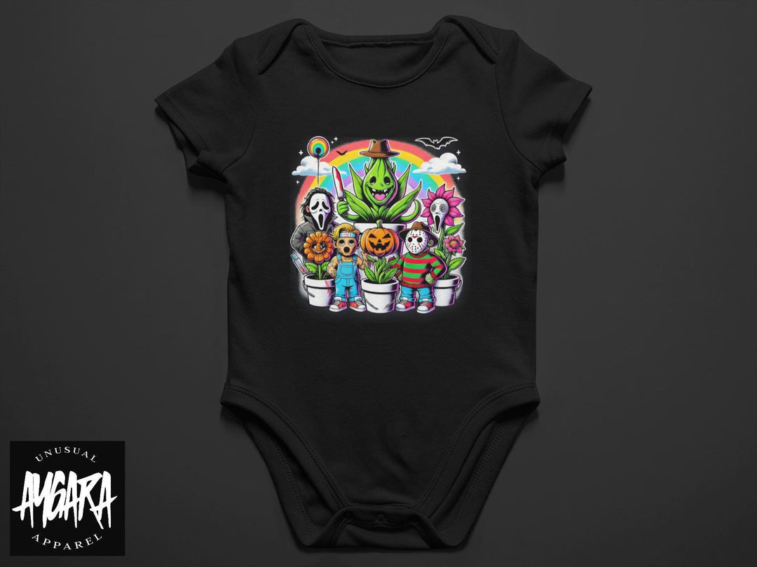 Baby-Youth "Horror Plant Fever Dream" Black Onesie/T-Shirt