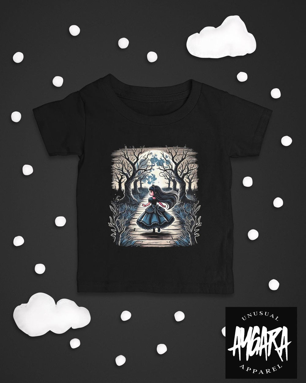 Baby-Youth "Runaway Princess" Black Onesie/T-Shirt