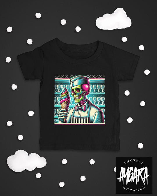 Baby-Youth "Ice Cream Man" Black Onesie/T-Shirt