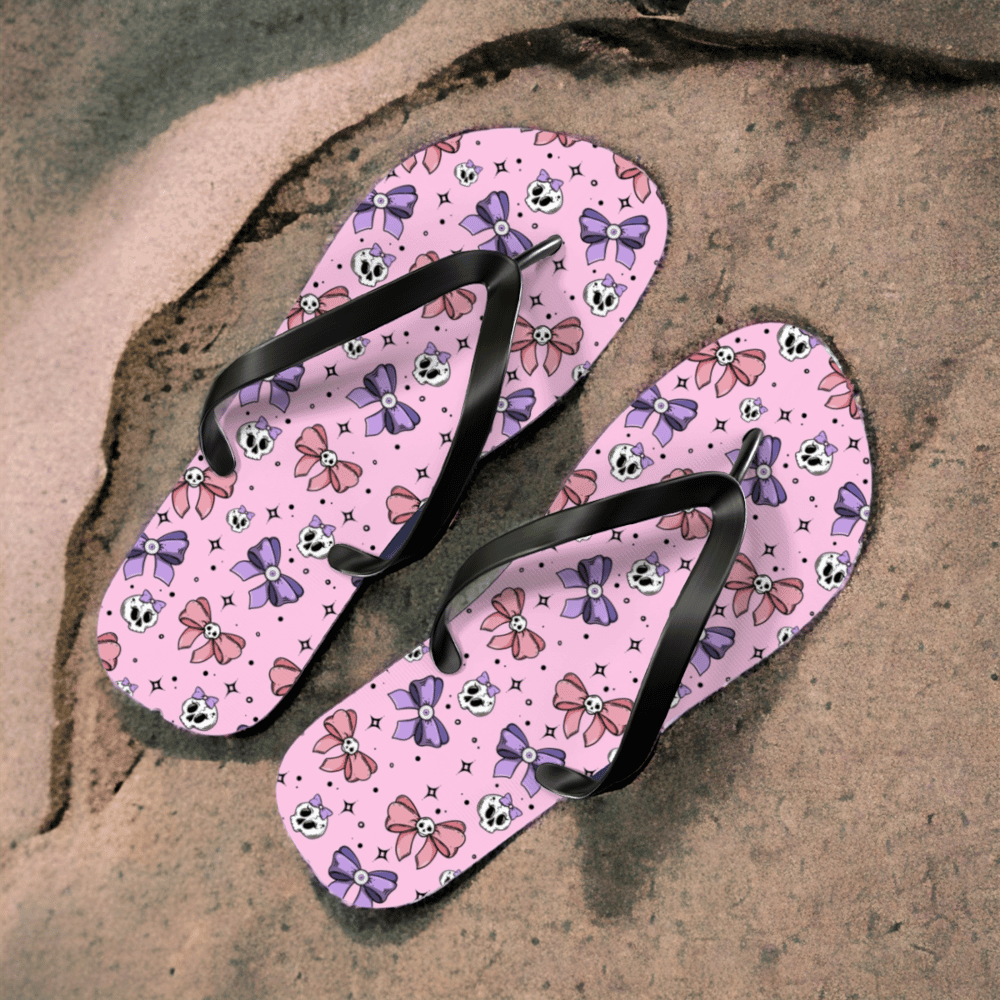 Pastel Goth Flip Flops - Aygara