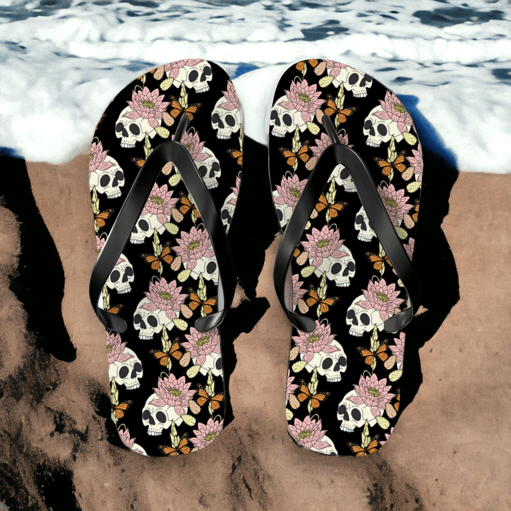 Summer Skull Flip Flops - Aygara